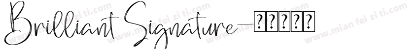 Brilliant Signature字体转换